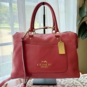 COACH Emma Satchel Pebble Leather Crossbody/Handbag Pink DO NOT BUY